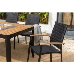 Ensemble à Dîner Extérieur Portals De LifestyleGarden Noir 7 Pièces -Outsunnies Boutique 332004098 AlternateImage3 l