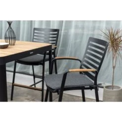 Ensemble à Dîner Extérieur Portals De LifestyleGarden Hauteur Bar 5 Pièces Noir -Outsunnies Boutique 332004102 AlternateImage2 l