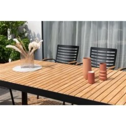 Ensemble à Dîner Extérieur Portals De LifestyleGarden Noir Et Gris Table 82,7 Po 9 Pièces -Outsunnies Boutique 332004107 AlternateImage2 l