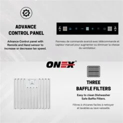 Hotte Murale De 30 po En Acier Inoxydable à 900 pi³/min Onex -Outsunnies Boutique 332004668 AlternateImage3 l