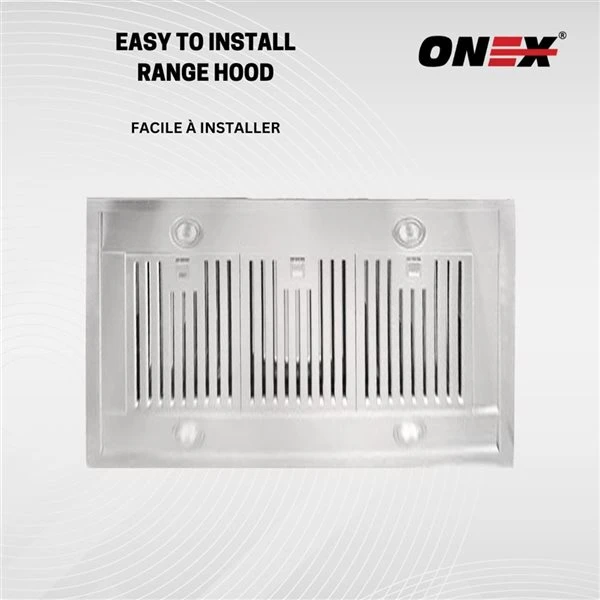 Hotte Aspirante D'îlot De 30 Po En Acier Inoxydable Onex Avec Conduit D'évacuation 5 Hotte Aspirante D'îlot De 30 Po En Acier Inoxydable Onex Avec Conduit D'évacuation – Image 3