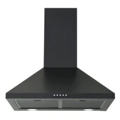 Hotte De Cuisine Pyramidale Hybride Noir Mat à Montage Mural 24 Po 440 PCM Ancona Avec Filtre Au Charbon -Outsunnies Boutique 332004684 AlternateImage2 l