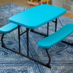 Table De Pique-nique Pliante LIFETIME De 6 Pi, Bleu Glacier Et Cadre En Acier Noir -Outsunnies Boutique 332004934 AlternateImage3 l