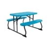 Table De Pique-nique Pliante LIFETIME De 6 Pi, Bleu Glacier Et Cadre En Acier Noir