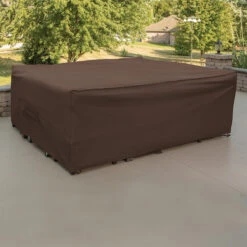 Housse Pour Meubles De Patio Elemental, 120 Po X 90 Po X 40 Po, Brun -Outsunnies Boutique 34085093e L