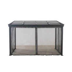 Moustiquaire Pour Abri-soleil Allen + Roth De 10 Pi X 12 Pi En Tissu Noir -Outsunnies Boutique 38115263b L