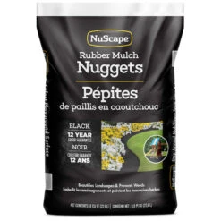 Paillis De Pépites En Caoutchouc Noir NuScape, 22,6 L