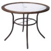 Table De Patio Ronde Style Selections Spruce Hills En Verre Trempé De 39 1/2 Po -Outsunnies Boutique 41355019 L