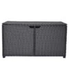 Coffre De Rangement Extérieur Allen + Roth En Métal Noir De 51,05 Po X 23,82 Po, 124 Gallons -Outsunnies Boutique 41355061 L
