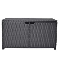 Coffre De Rangement Extérieur Allen + Roth En Métal Noir De 51,05 Po X 23,82 Po, 124 Gallons
