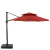 Style Selections Parasol De Patio Excentré De 11 Pi Garden Treasures, Aluminium Et Oléfine, Inclinable Et Rotatif, Rouge 2 Style Selections Parasol De Patio Excentré De 11 Pi Garden Treasures, Aluminium Et Oléfine, Inclinable Et Rotatif, Rouge -Outsunnies Boutique 41535384 L