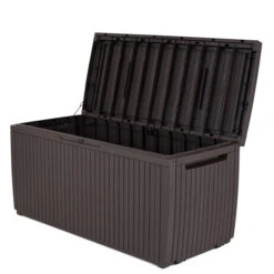 Coffre De Rangement Pour L'extérieur Springwood Par Keter En Plastique Brun Espresso De 303 L -Outsunnies Boutique 41535586b L