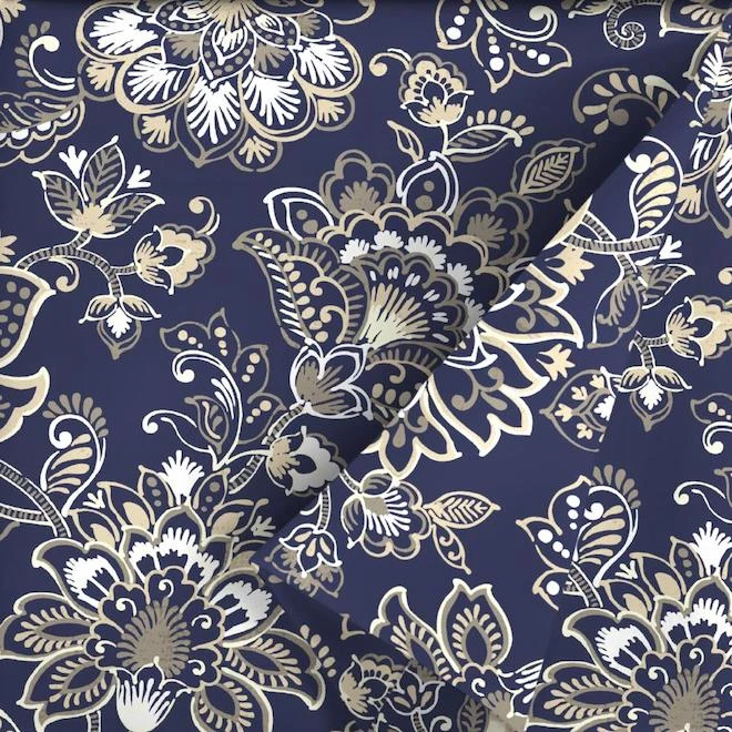 Coussin Réversible Pour Chaise De Patio Style Selections De 18 Po X 19 Po En Polyester à Motif Floral Bleu Et Gris 5 Coussin Réversible Pour Chaise De Patio Style Selections De 18 Po X 19 Po En Polyester à Motif Floral Bleu Et Gris – Image 3