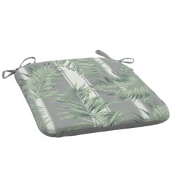 Coussin De Siège Cabana Pour Patio Par Style Selections Motif Tropical, 18 Po X 19 Po, Gris