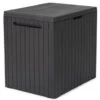 Coffre De Rangement Pour L'extérieur City Box Par Keter En Plastique Gris De 114 L -Outsunnies Boutique 41537583 L