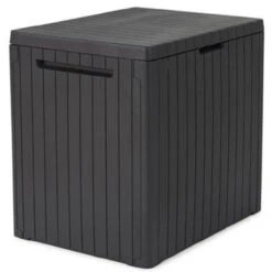 Coffre De Rangement Pour L'extérieur City Box Par Keter En Plastique Gris De 114 L