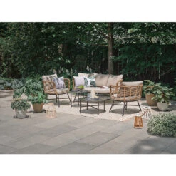 Tapis Extérieur Allen + Roth Avec Formes Géométriques Beiges, 8 Pi X 10 Pi 10 Tapis Extérieur Allen + Roth Avec Formes Géométriques Beiges, 8 Pi X 10 Pi -Outsunnies Boutique 42825016d L