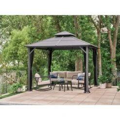 Tapis Extérieur Allen + Roth Avec Formes Géométriques Beiges, 8 Pi X 10 Pi 11 Tapis Extérieur Allen + Roth Avec Formes Géométriques Beiges, 8 Pi X 10 Pi -Outsunnies Boutique 42825016e L