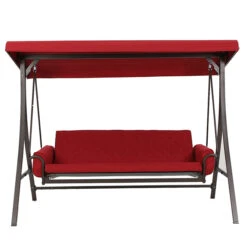 Balançoire Style Selections Avec Futon, 3 Personnes, 8 Pi, Acier/polyester, Rouge/brune 11 Balançoire Style Selections Avec Futon, 3 Personnes, 8 Pi, Acier/polyester, Rouge/brune -Outsunnies Boutique 44315009e L