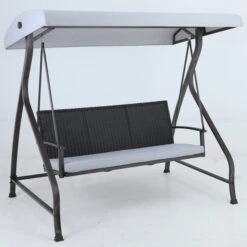 Balançoire Avec Auvent Style Selections Brun/gris