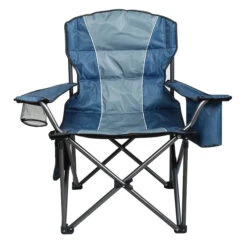 Chaise De Camping Pliante Bleue Avec Glacière, Style Selections