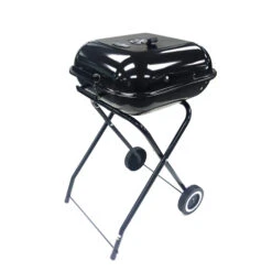 Barbecue Au Charbon Pliable, Carré, 18 Po, Noir