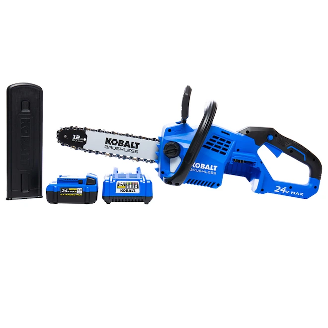 Ensemble De Scie à Chaîne Sans-fil, Kobalt, 24V 12 Po Lithium Ion, 1 Batterie Incluse 4 Ensemble De Scie à Chaîne Sans-fil, Kobalt, 24V 12 Po Lithium Ion, 1 Batterie Incluse – Image 2