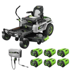 Tracteur électrique à Rayon De Braquage Zéro De 52 Po EGO Power+, Piles ARC Lithium De 56 V/12 Ah, Chargeur De 1600 W