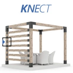 Supports Latéraux De Pergola Knect Par Toja Grid Pour Poteau En Bois 2 X 6, Paquet De 8