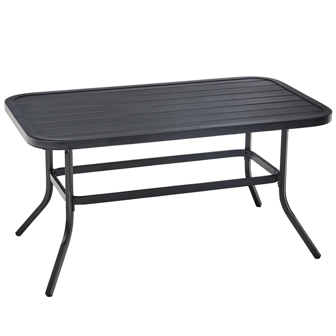 Table D'extérieur Pelham Bay De Style Selections Acier, 40 Po X 22,5 Po X 20,25 Po, Noir 3 Table D'extérieur Pelham Bay De Style Selections Acier, 40 Po X 22,5 Po X 20,25 Po, Noir