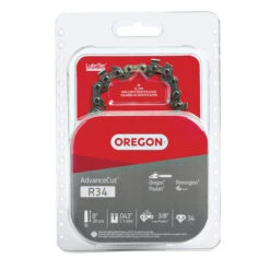 Chaîne Pour Scie Mécanique Oregon AdvanceCut R34, Pas De Chaîne De 3/8 Po, Calibre De 0,05 Po, Longueur Du Guide 8 Po