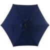Parasol De Marché 7,5 Pi Style Selections, Acier Et Tissu Bleu Marine -Outsunnies Boutique 48655078 L