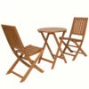 Ensemble Bistro Extérieur Danforth Par Style Selections En Bois Brun, 3 Pièces -Outsunnies Boutique 48655111 L