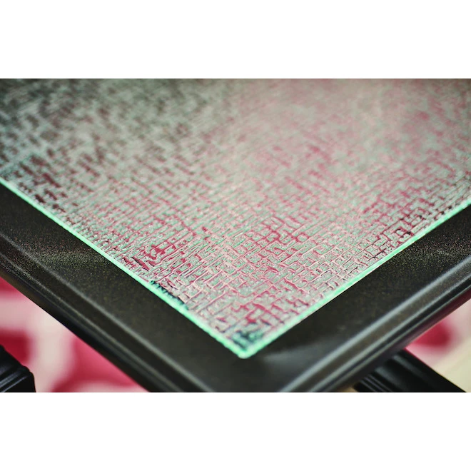 Table à Manger Rectangulaire Glenn Hill De Style Selections Acier Et Verre, Brune Foncée, 66 Po X 40 Po X 28 1/4 Po 7 Table à Manger Rectangulaire Glenn Hill De Style Selections Acier Et Verre, Brune Foncée, 66 Po X 40 Po X 28 1/4 Po – Image 5