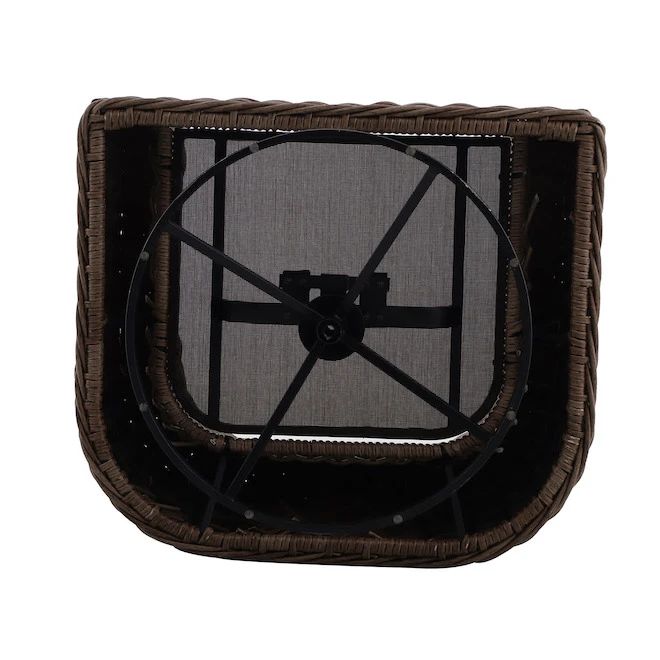 Ensemble De 2 Chaises Pivotantes En Osier Costa De Allen + Roth Avec Coussins Gris 6 Ensemble De 2 Chaises Pivotantes En Osier Costa De Allen + Roth Avec Coussins Gris – Image 4