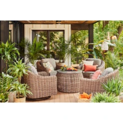 Ensemble De 2 Chaises Pivotantes En Osier Costa De Allen + Roth Avec Coussins Gris 11 Ensemble De 2 Chaises Pivotantes En Osier Costa De Allen + Roth Avec Coussins Gris -Outsunnies Boutique 48655141e L