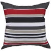Style Selections Coussin En Polyester Garden Treasures, 16 Po X 16 Po, Rayé Rouge Et Gris -Outsunnies Boutique 49235036 L