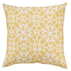 Coussin Pour Patio Style Selections, 16 Po X 16 Po, Polyester, Jaune