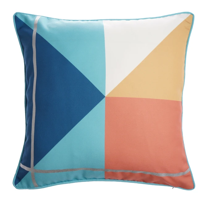 Coussin Décoratif Pour L'extérieur De Couleurs Multiples Par Allen + Roth De 18 Po X 18 Po 3 Coussin Décoratif Pour L'extérieur De Couleurs Multiples Par Allen + Roth De 18 Po X 18 Po