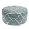 Pouf D'extérieur Gonflable Bleu-gris Et Blanc Par Allen + Roth De 20 Po X 10 Po 1 Pouf D'extérieur Gonflable Bleu-gris Et Blanc Par Allen + Roth De 20 Po X 10 Po -Outsunnies Boutique 49235100 L