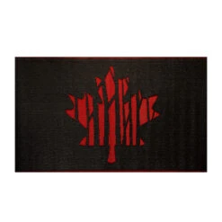 Tapis Avec Imprimé Feuille D'érable Style Selections Intérieur/extérieur, 3 Pi L. X 5 Pi L.