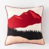 Coussin D'extérieur Rouge Et Blanc De 18 Po X 18 Po Par Style Selections, Imprimé D'un Paysage Canadien -Outsunnies Boutique 49235159 L