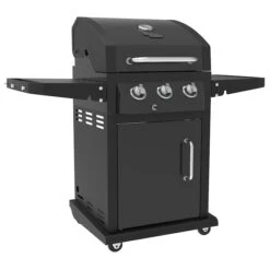 Barbecue Grill Chef Condo Gaz Propane De 36 000 BTU Et 507 Po², 3 Brûleurs, Noir