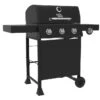 Barbecue Grill Chef Gaz Propane De 48 000 BTU 3 Brûleurs, Noir -Outsunnies Boutique 56775035 L