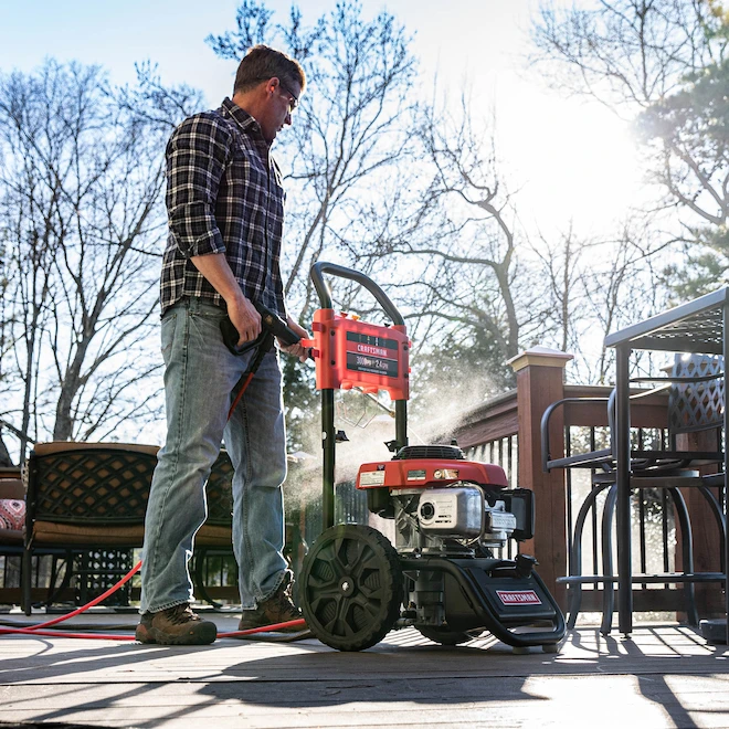 Laveuse à Pression Craftsman Rouge De 3000 PSI 6 Laveuse à Pression Craftsman Rouge De 3000 PSI – Image 4