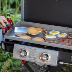 Barbecue Blue Rhino Razor Gaz Propane Portatif, 20 000 BTU, 318 Po², 2 Brûleurs, Noir -Outsunnies Boutique 60975001d L