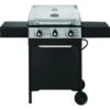 Barbecue Au Gaz Noir Et Argent Avec 3 Brûleurs, Master Forge, Liquide Propane 30 000 BTU -Outsunnies Boutique 60975002 L