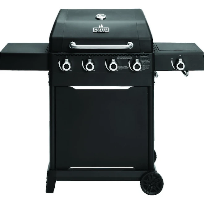 Barbecue Au Gaz à 4 Brûleurs Master Forge, 48 000 BTU, Noir 3 Barbecue Au Gaz à 4 Brûleurs Master Forge, 48 000 BTU, Noir