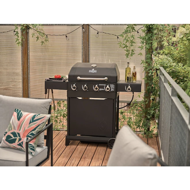 Barbecue Au Gaz à 4 Brûleurs Master Forge, 48 000 BTU, Noir 6 Barbecue Au Gaz à 4 Brûleurs Master Forge, 48 000 BTU, Noir – Image 4