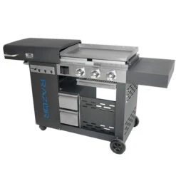 Plaque Chauffante Au Propane 28 000 BTU , Blue Rhino Razor, 23,42 Po De Large, Noire Et Gris -Outsunnies Boutique 60975006b L